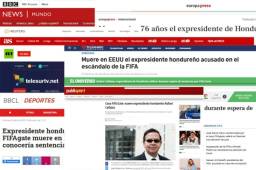 Los medios internacionales despidieron al hondureño Rafael Callejas, quien fue presidente de la república y de la Federación de Fútbol.