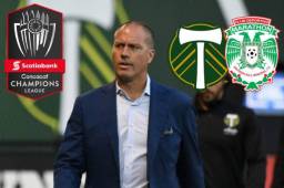 El venezolano Giovanni Savarese, entrenador del Portland Timbers de la MLS, comenta en conferencia de prensa respecto al duelo de octavos de final por la Concacaf Champions League ante Marathon.