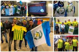 El arranque del juego Houston Dynamo-Guastatoya se retrasó debido a una fuerte lluvia. Pero los aficionados guatemaltecos llegaron desde temprano a poner el ambiente en el BBVA Compass Stadium. Acá las imágenes.