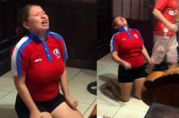 Aficionada del Olimpia se vuelve viral por eufórica celebración en el gol del ‘Mango’ Sánchez al Motagua