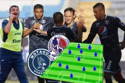 Diego Vázquez y el Motagua saben que tienen que ganar el juego ante el Olimpia de Pedro Troglio para alejarse más en el liderato. El 11 que prepara el DT de los azules.
