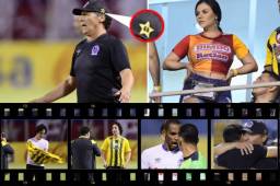 Una hermosa aficionada del Real España se robó todas las miradas en el palco del estadio Olímpico por su hermosa silueta. Además el chico hondureño que destacó en La Academia, cantó en el Real España-Olimpia. Fotos: Neptalí Romero/Yoseph Amaya