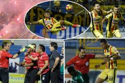 Marathón y Real España empataron 1-1 en el clásico sampedrano, un partido muy intenso y con acciones controversiales en la banca de Marathón.