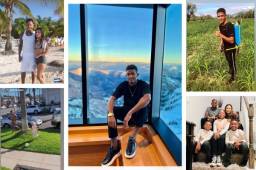 Te mostramos como disfrutan los futbolistas hondureños sus vacaciones. Uno se encuentra en la nieve a -1 grado, otro en la playa y otro estuvo observando a Cristiano Ronaldo en Londres.