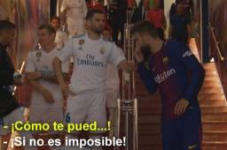 Piqué mantuvo un cruce de palabras con Nacho en el tunel del Camp Nou.