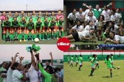 Marathón La Prensa, campeonas nacionales de fútbol femenino temporada 2017/18. Foto: Cortesía FB/ CD Femenino Marathón