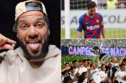 Alves está segudo que Messi no dejará el Barcelona y afirma que el Real Madrid es muy fuerte psicológicamente.