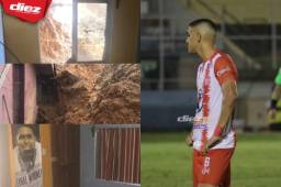 La vivienda de Luis Palma en La Ceiba se vio afectada por la avalancha producida por las lluvias.