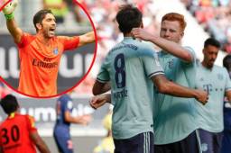 Gianluigi Buffon miró su primera derrota con el PSG a manos del Bayern en amistoso.