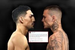 López y Kambosos tuvieron un feroz cruce en Twitter antes de la pelea del 16 de octubre.