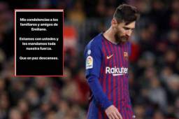 Mediante una historia de Instagram Messi se despidió de Emiliano Sala.