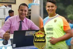 El antes y el después de Moisés Hernández, utilero de Real España que a sus 20 años realiza la práctica profesional en las oficinas del club al cual llegó en 2015.