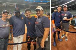 Mauricio Dubón invitó a Luis Pedro Villeda a conocer el espectacular estadio de los Astros de Houston.