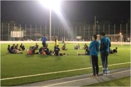 Real España se entrenó por primera vez en Choluteca para su partido con los Lobos de la UPNFM. Lo hizo en la cancha del barrio Iztoca.