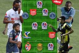 ¡Muralla atrás y ataque que infunde terror! El 11 ideal de las vueltas del torneo Clausura 2021 en Honduras