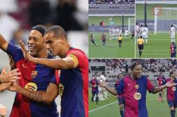 VIDEO: Pongámonos de pie ante Ronaldinho y su golazo de tiro libre en el Clásico Barcelona - Real Madrid de Leyendas