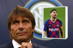 La directiva del Inter de Milán y Antonio Conte, entrenador del club, salieron al paso para desmentir la noticia de Messi.