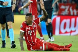 Boateng tuvo que abandonar el partido a los treinta minutos por un desgarro muscular en el muslo