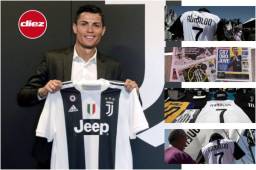 Juventus's striker Cristiano Ronaldo from Portugal celebrates after scoring a penalty kick during the Serie A football match Fiorentina versus Juventus on December 1, 2018, at the Artemio Franchi Stadium in Florence. (Photo by Filippo MONTEFORTE / AFP)