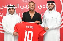Rafinha lucirá la camiseta número 10 en su nuevo equipo, el Al Arabi de la liga de Qatar.