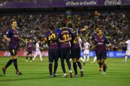 Ousmane Dembélé marcó el único tanto del duelo entre Barcelona y Real Valladolid.