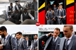 El equipo culé ya se encuentra en el país británico para enfrentar los cuartos de final de ida de la Champions League contra el Manchester United en el estadio Old Trafford.