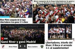 Así reaccionó la prensa mundial luego de que River venciera a Boca en el Santiago Bernabéu.