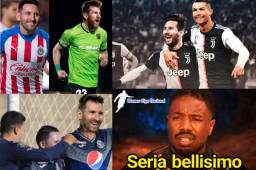 Estos son los divertidos memes de Lionel Messi con otras camisas, Motagua aparece como una 'opción' para fichar a Messi y los equipos de México le quieren. ¿Te imaginas una dupla Messi-Gignac?, además, muchos tienen el sueño de verle en Juventus con CR7.