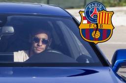 Neymar llegó este miércoles a Barcelona para despedirse de sus compañeros.