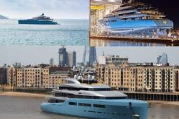 Joe Lewis, de 80 años, ordenó la construcción del barco, llamado Aviva, que tardó tres años en completarse en Alemania.