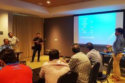 Representantes de Real España y Olimpia se presentaron en el congresillo para definir detalles del encuentro junto a la Policía Nacional. Foto cortesía