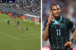 ¡Finalmente apareció! Tremendo cabezazo de Jerry Bengston para el empate de Honduras ante Haití en Copa Oro