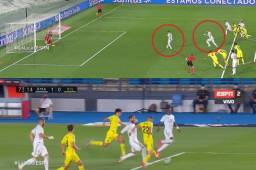 Ramos tocó para Benzema, pero el francés se había adelantado en la jugada y fue anulada.