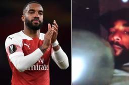 En las imágenes se aprecia a Lacazette consumiendo 'hippy crack' sin compañía.