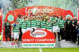 El Celtic festejó en su casa y ante su afición el título de Liga. Ahora le apuntan a la final de Copa. Foto @BBCSportScot