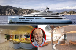 ¡Vaya lujo! El dueño del Tottenham, Joe Lewis, tiene un espectacular yate valorado en 127 millones de euros con una cancha de tenis incluida.