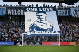 Manta alzada por los hinchas del Sporting Kansas City en la MLS.