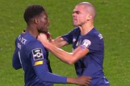 Pepe y Loum estuvieron cerca de irse a los puños cuando finalizó el partido.