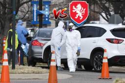 La epidemia del coronavirus que azota con fuerza Estados Unidos hizo que se suspendiera el amistoso entre República Checa y Honduras. Fotos AFP