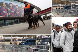 La policía de Barcelona ha blindado los accesos al Camp Nou, Real Madrid ya está en la ciudad y habrá una visita sorpresa en el Clásico.