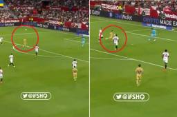 La ‘mató’ con el pecho y no perdonó: así fue el golazo de Lewandowski en el Sevilla-Barcelona por la liga española