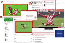 Antony 'Choco' Lozano fue expulsado luego de una dura falta contra el defensor Santi Comesaña del Rayo Vallecano.