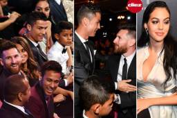 Te presentamos las mejores fotos que nos dejó la gala del premio The Best de la FIFA y no se trasnmitieron por la televisión. Cristiano Jr sorprendió a Messi.