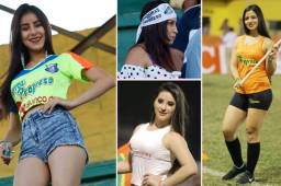 El juego Honduras Progreso vs Real España estuvo rodeado de lindas chicas que engalanaron las graderías.