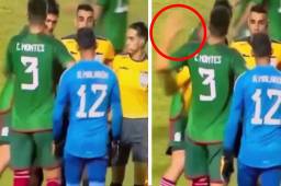 ¡Ojo, Concacaf! Futbolista mexicano agrede a árbitro y puede ser sancionado para la revancha ante Honduras