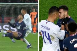 Así fue la pelea entre Casemiro y Leandro Paredes en el Parque de los Príncipes.