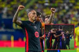 Raphinha, la gran figura del equipo culé, marcó doblete ante Villarreal.