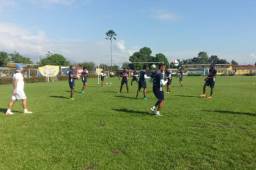 Los jugadores de Panamá que no vieron acción ante Honduras entrenaron este sábado por la mañana en la sede del Real España. Foto @Fepafut