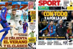 Las portadas de hoy: Barcelona y Real Madrid en la lucha por el título de liga, en Inglaterra partidazos en la Premier league.