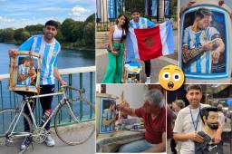 Un aficionado argentino aprovechó que competiría en Francia para conocer la casa de los Messi y le entregó a Roccuzzo un regalo para Leo. Revela cómo lo trató la esposa del jugador.